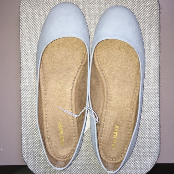 Old Navy Shoes - Pastel Blue Suede flats size 7